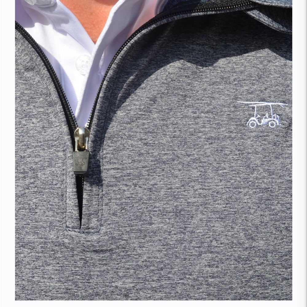 Bald Head Blues1/4 Zip long sleeve pullover. Men’s size Medium Retail $120